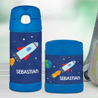 Rocket on the Sky Thermos Food Jar