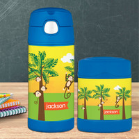 Monkeys in the Jungle Thermos Food Jar