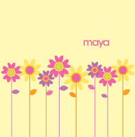 Three Spring Blooms Shower Curtain