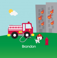 Fighting Fire Shower Curtain