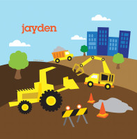 Construction Site Shower Curtain