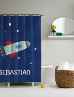 Rocket Launch Shower Curtain
