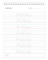 English Vertical Writing Book For Girls