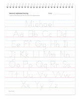 English Vertical Writing Book For Boys