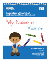English Writing Book with African American Boy