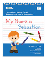 English Writing Book with Red Hair Boy