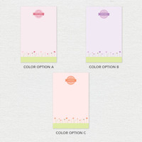 Sweet Field Circle Custom Notepad