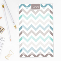 Colorful Chevrons Custom Notepad