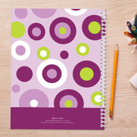Circles and Circles Purple Kids Notebook