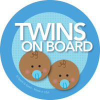 On Board Sign - Afr. Amer. Twin Boys