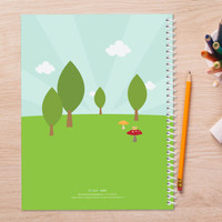 Cute Animals in the Forest Kids Notebook