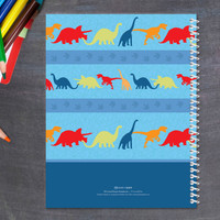 dinosaur trails personalized notebook for kids