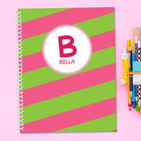 Fun Initials Pink Kids Notebook
