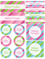 Cute Stripe Pattern Waterproof Labels Variety Pack (Set of 56)