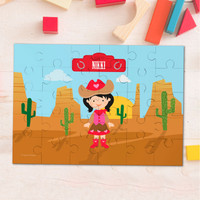 Cowgirl Personalized Puzzles