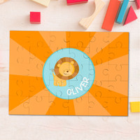 Cute baby lion Personalized Puzzles
