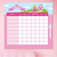 Sweet Little Princess Blonde Customizable Chore Chart