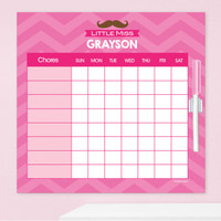 Little Miss Mustache Charts For Kids