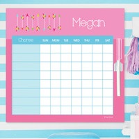 Colorful Arrows Chore Calendar