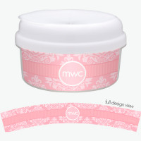 Pink Sweet Damask Customized Snack Bowl