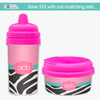 Zebra and Pink Snack Bowl