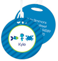 Cute Undersea Creatures Luggage Tags For Kids