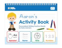 Personalized Writing Book with Blonde Boy