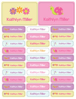 Sweet Spring Labels Rectangular Pack (Set of 128)