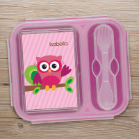 Pink Owl Be Yours Collapsible Bento Box