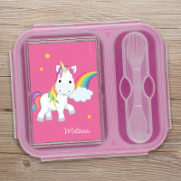 Rainbow Unicorn Collapsible Bento Box