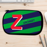 Brilliant initial - Green Pencil Case by Spark & Spark