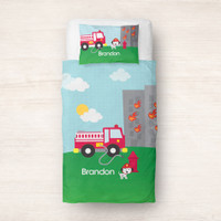 Fighting Fire Duvet Cover