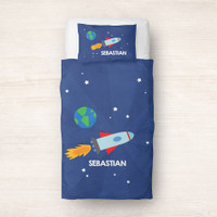 Rocket on the Sky Duvet Cover