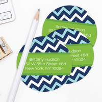 Mod Chevrons Label Set