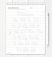 Vertical Cursive Writing Book For Girls