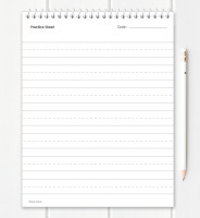 Vertical Cursive Writing Book For Girls