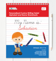 Vertical Cursive Writing Book For Boys