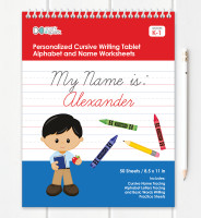 Vertical Cursive Writing Book For Boys