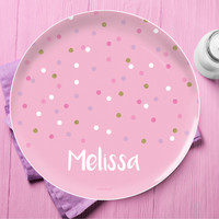 Sweet Glitter Dots Kids Plates