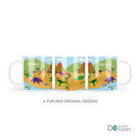 Dinosaurs in the Jungle Kids Plate