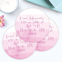 Watercolor Waves Label Set