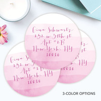 Watercolor Waves Label Set