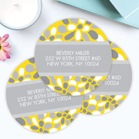 Stamped Blossoms Label Set