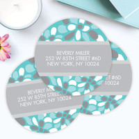 Stamped Blossoms Label Set