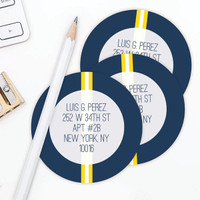 Elegant Ribbon Label Set