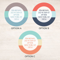 Three Color Rows Label Set