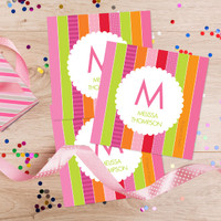 Bold & Fun Stripes Gift Label Set