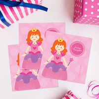 Cute Princess Gift Label Set