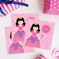 Cute Princess Gift Label Set