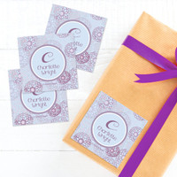 Flower Mosaic Gift Label Set